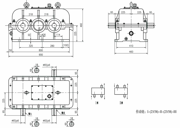 ZC22 绞线机主减速器